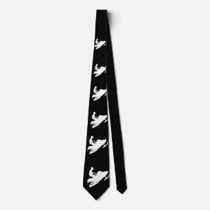 Snowmobiler White Sled Tie