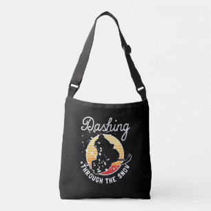 Snowmobiling - Dashing Through The Snow Crossbody Bag