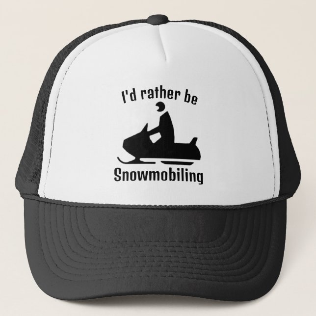 Snowmobiling Design Hat (Front)