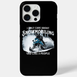 Snowmobiling Funny Snowmobile  iPhone 15 Pro Max Case