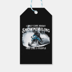 Snowmobiling Funny Snowmobile Gift Tags