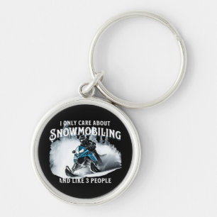 Snowmobiling Funny Snowmobile  Keychain