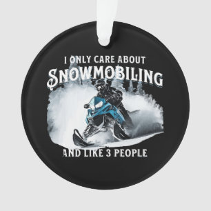Snowmobiling Funny Snowmobile Ornament