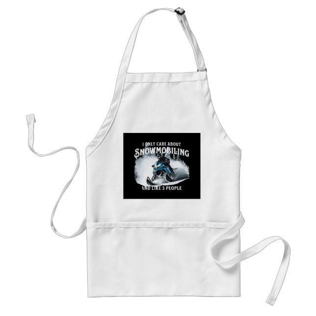 Snowmobiling Funny Snowmobile  Standard Apron (Front)