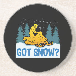 Snowmobiling - Got Snow Funny Snowmobiling Coaster