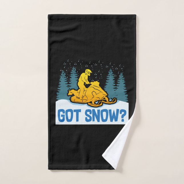 Snowmobiling - Got Snow Funny Snowmobiling Hand Towel (Hand Towel)