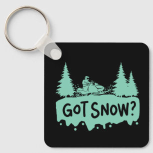 Snowmobiling - Got Snow Funny Snowmobiling Keychain