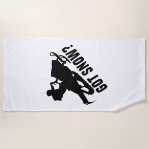 Snowmobiling - Got Snow Snowmobile Gifts Beach Towel
