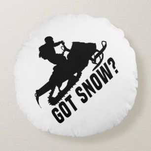 Snowmobiling - Got Snow Snowmobile Gifts Round Pillow