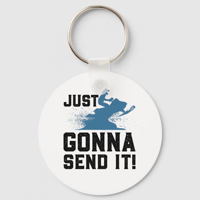 Snowmobiling Keychain (Front)