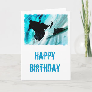Snowmobiling on Icy Trails Card