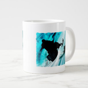 Snowmobiling on Icy Trails Large Coffee Mug