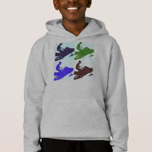 Snowmobiling Pop Art
