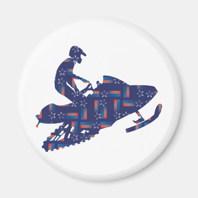 Snowmobiling/Shooting-Star-Sledder Magnet (Front)