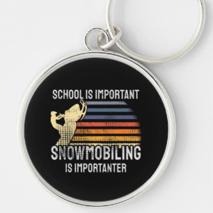 Snowmobiling Snowmobile Keychain