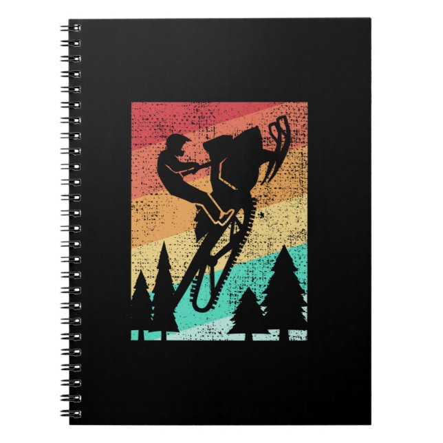 Snowmobiling Snowmobilie Notebook (Front)