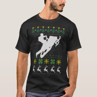 Snowmobiling Ugly Christmas T-Shirt