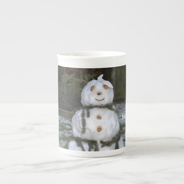 Snownan Dressed Up Bone China Mug (Front)