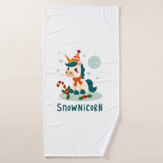Snownicorn Mignon Licorne Bonhomme de Neige Noël F