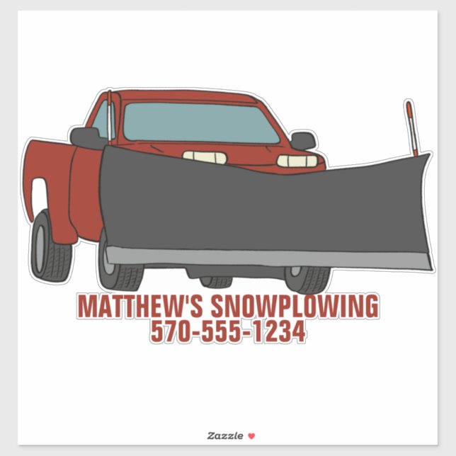 Snowplowing Pickup Truck with Plow Snowplow (Sheet)