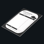 Snowplowing Snow Plow Business Receipt Invoice Notepad<br><div class="desc">This custom printed receipt note pad or invoice form is perfect for your snowplowing business. It features a professional black and white colour scheme with an illustration of a pickup truck with a plow. Use the template fields to personalize this pad with your business name, address and phone number as...</div>