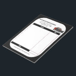 Snowplowing Snow Plow Business Receipt Invoice Notepad<br><div class="desc">This custom printed receipt note pad or invoice form is perfect for your snowplowing business. It features a professional black and white color scheme with an illustration of a pickup truck with a plow. Use the template fields to personalize this pad with your business name, address and phone number as...</div>