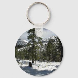 Snows In Flagstaff At Arizona And On Mt. Elden Keychain