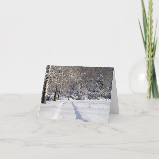 Snowscape. A Holiday Season Greeting Card (Front)