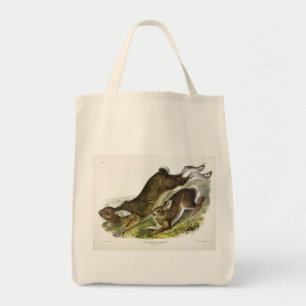 Snowshoe Hare, summer (Northern Hare) by Audubon Tote Bag