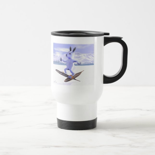 Snowshoe Hare Travel Mug (Right)