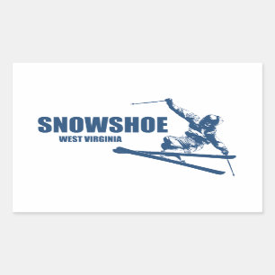Snowshoe Mountain West Virginia Skier Sticker