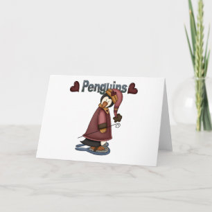 Snowshoe Penguin T-shirts and Gifts Holiday Card