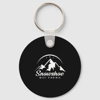 Snowshoe west virginia ski resort skiing keychain