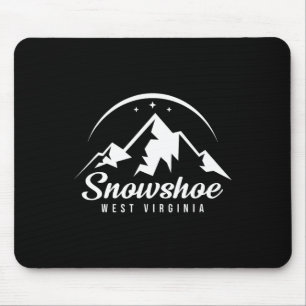 Snowshoe West Virginia Ski Resort Skiing Snowboard Mouse Pad