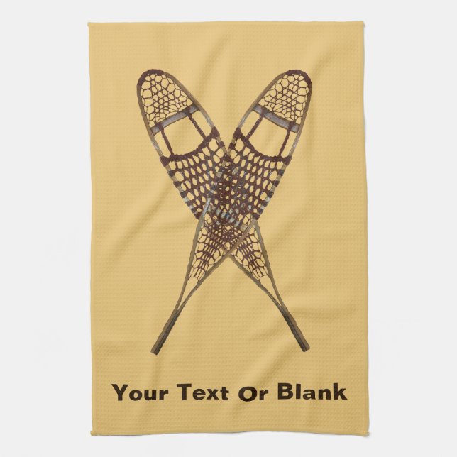 Snowshoes Kitchen Towel (Vertical)