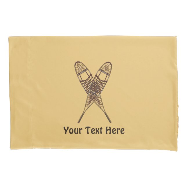 Snowshoes Pillowcase (Front)