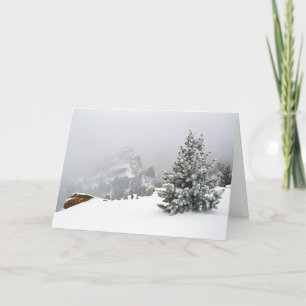 Snowstorm at the Crags Holiday Card