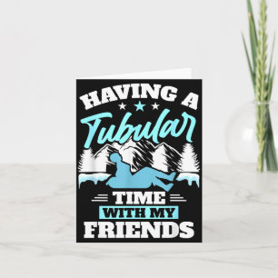 Snowtubing Winter Srts Snow Tubing  Card