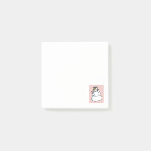 Snowwoman white note pads