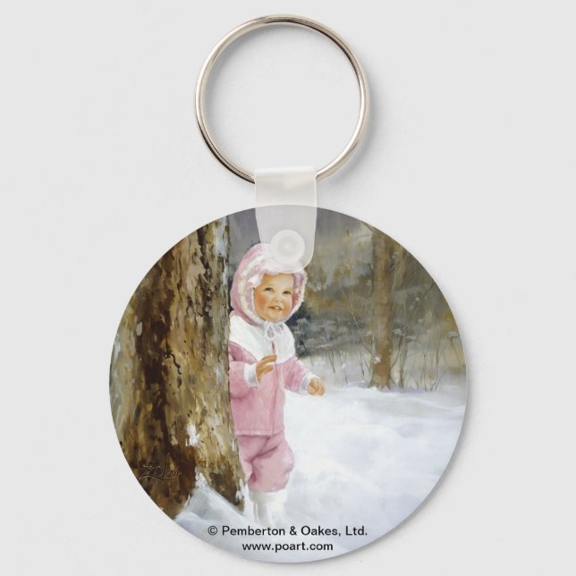 Snowy Adventure Keychain (Front)