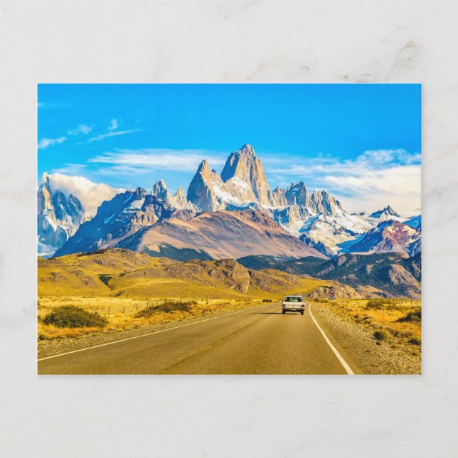 Snowy Andes Mountains, El Chalten, Argentina Postcard (Front)