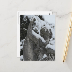 Snowy Angel in Washington, Iowa Postcard