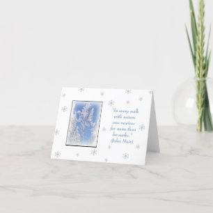 Snowy Aspen John Muir Citation Carte pour notes