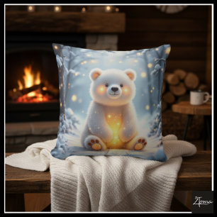 Snowy Bear Haven Pillow