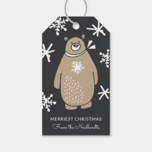 Snowy Bear Holiday Gift Tags