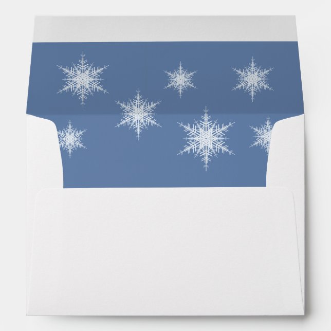 Snowy Blue 5X7 Envelope (Back (Bottom))