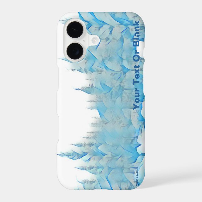 Snowy Blue Trees (Back)