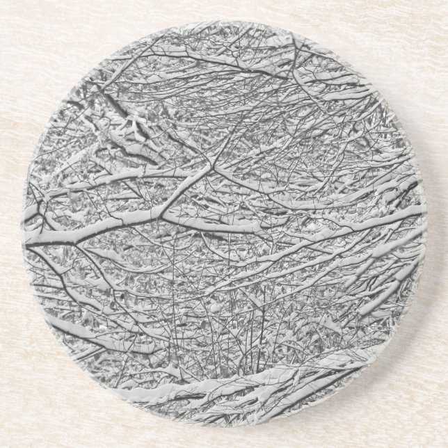 Snowy Branches Coaster (Front)