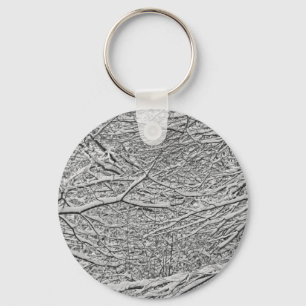Snowy Branches Keychain