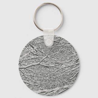 Snowy Branches Keychain